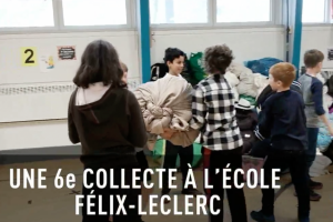 Collecte à l'école Félix-Leclerc